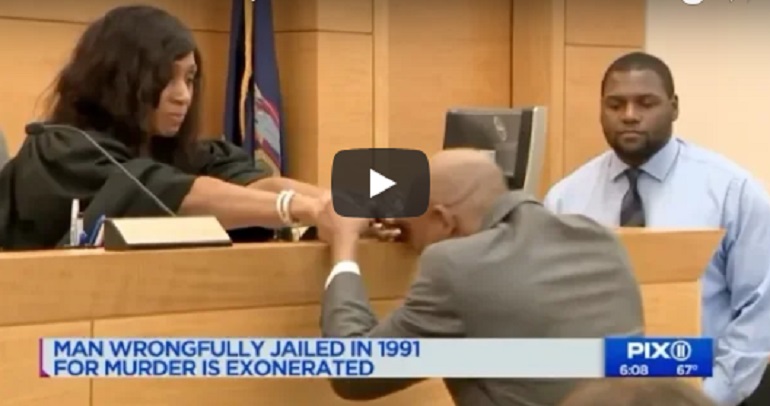 YOUTUBE Condannato ingiustamente, viene scagionato dopo 27 anni di prigione