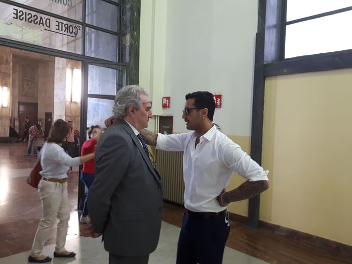 Fabrizio Corona in tribunale come testimone: "Sara Tommasi? Una ragazza serissima"