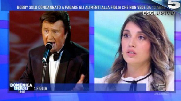 Domenica Live, Bobby Solo apre alla figlia: "Spero di fare pace in privato"