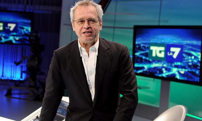 Mentana esulta per l'Inter in Champions e battibecca con un tifoso: "Cog..."