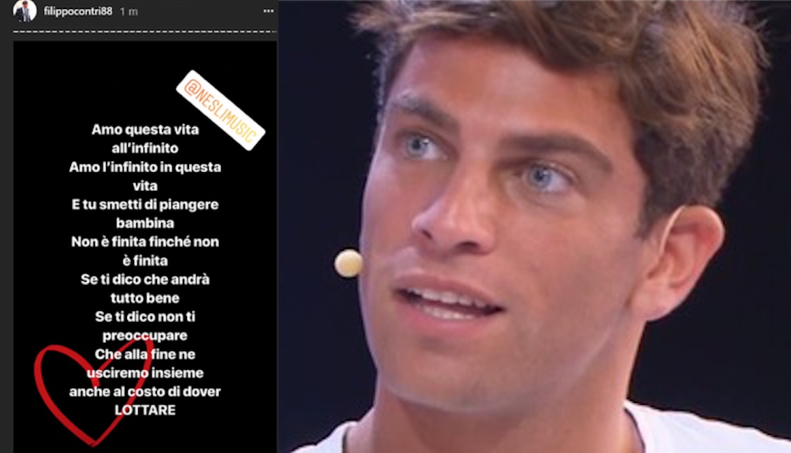 Filippo Contri, dedica dolcissima a Lucia: "Non avevamo ancora una canzone"