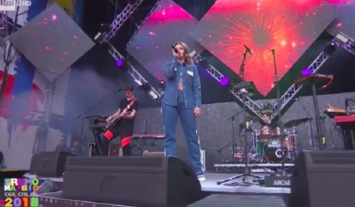 Francesca Michielin, vaffa a sorpresa sul palco al Concerto del Primo Maggio