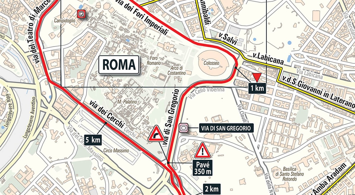 Giro d'Italia: 27 maggio a Roma massima attenzione all'area del Ghetto. Divieto di manifestazioni