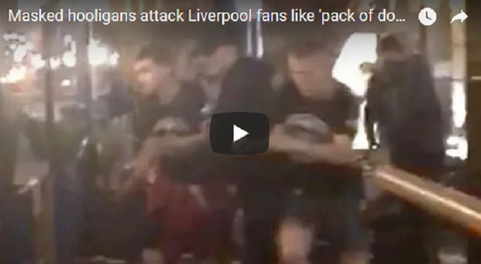 YOUTUBE Kiev, i tifosi del Liverpool picchiati da 20 persone