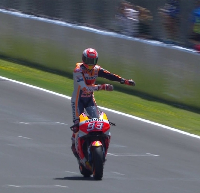 Marc Marquez vince MotoGp di Spagna, terzo Iannone e Rossi quinto