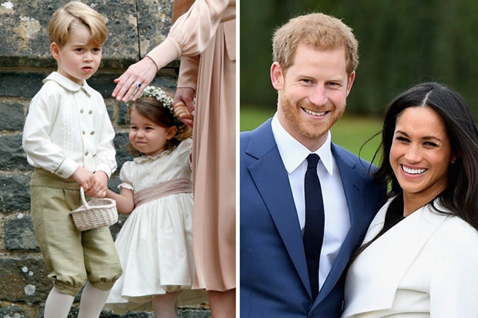Nozze Harry e Meghan Markle, George e Charlotte paggetti al royal wedding