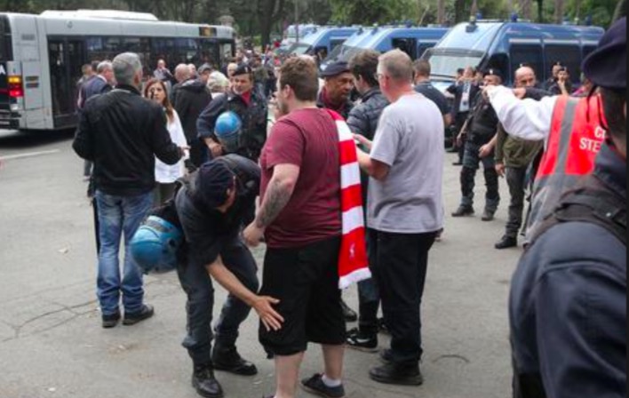 Roma-Liverpool, arrestati due tifosi inglesi. Sei persone sono state denunciate