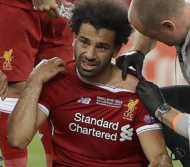 Infortunio di Salah? Un imam del Kuwait: "Punito da Allah per aver infranto il Ramadan" (foto Ansa)