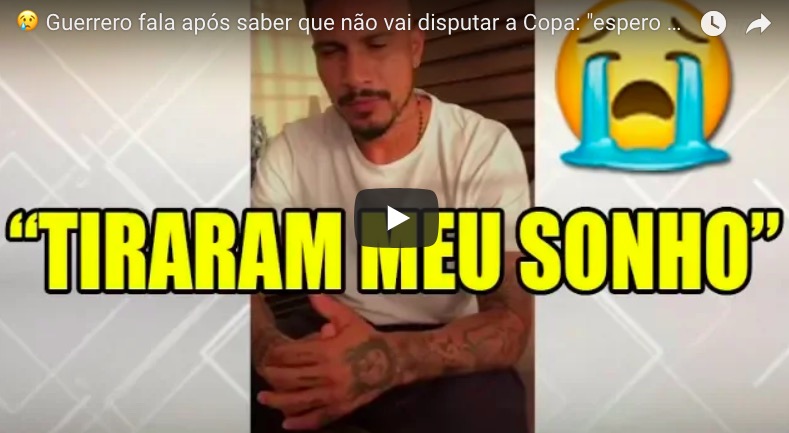 YouTube, Guerrero salterà il Mondiale per squalifica: "Una ingiustizia cocaina"