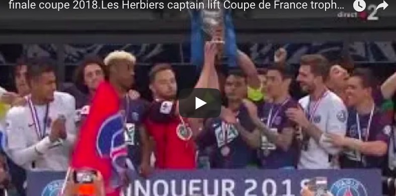 YOUTUBE Thiago Silva Coppa di Francia con il capitano del Les Herbiers