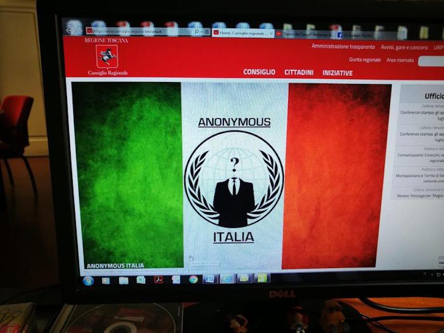 Attacco hacker al sito del Consiglio regionale Toscana: "I popoli non devono avere paura dei loro governi"