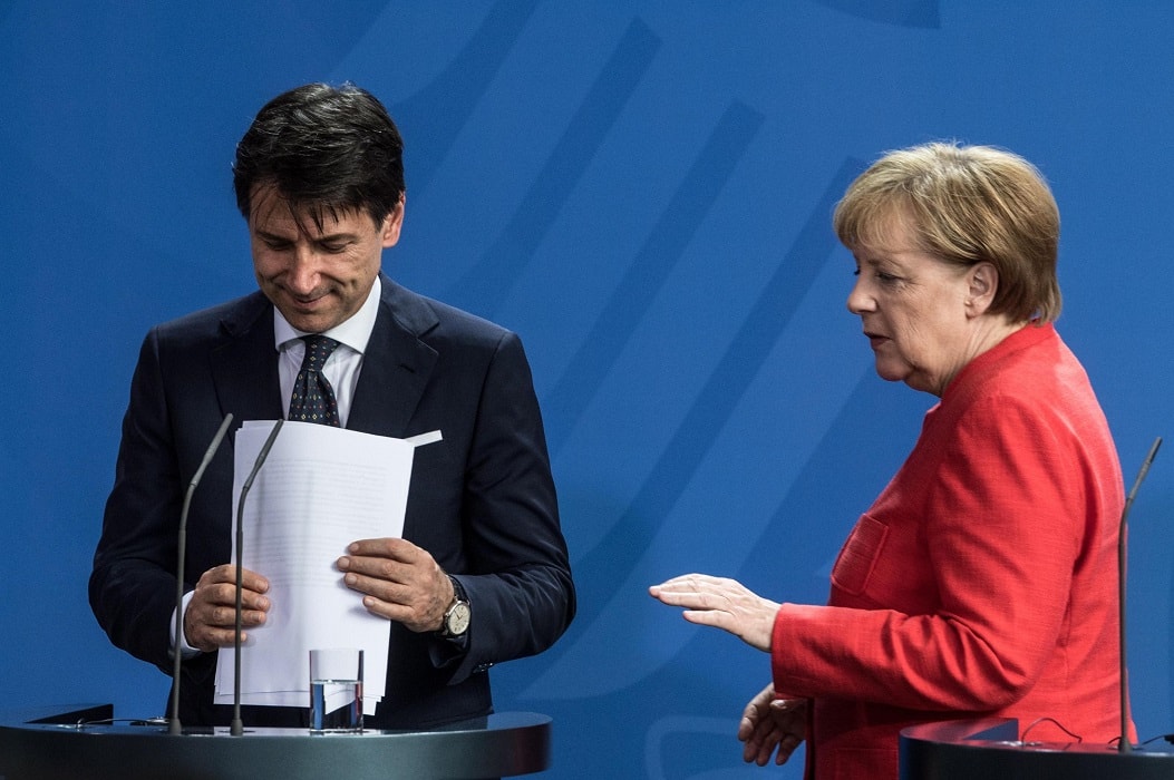Conte e Merkel a Berlino