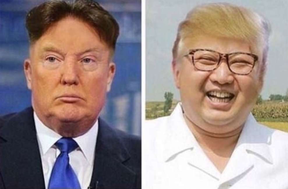 Trump Kim Jong-un e il loro capelli, ironia sul web6