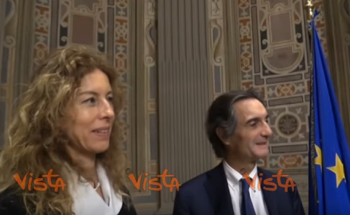 Erika Stefani incontra governatore Fontana: "Portatemi bandiera Lombardia, quella del Veneto già ce l'ho"