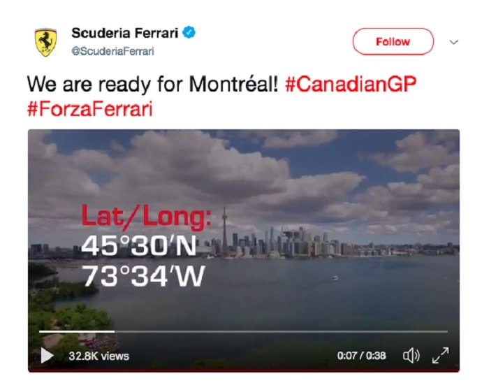 ferrari canada gaffe