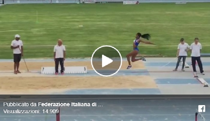 Larissa Iapichino, salto in lungo record a 6,38 VIDEO Meglio di mamma Fiona May