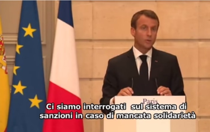 Migranti proposta Macron