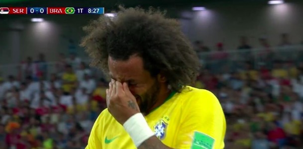 Serbia-Brasile, Marcelo out per infortunio dopo 10 minuti