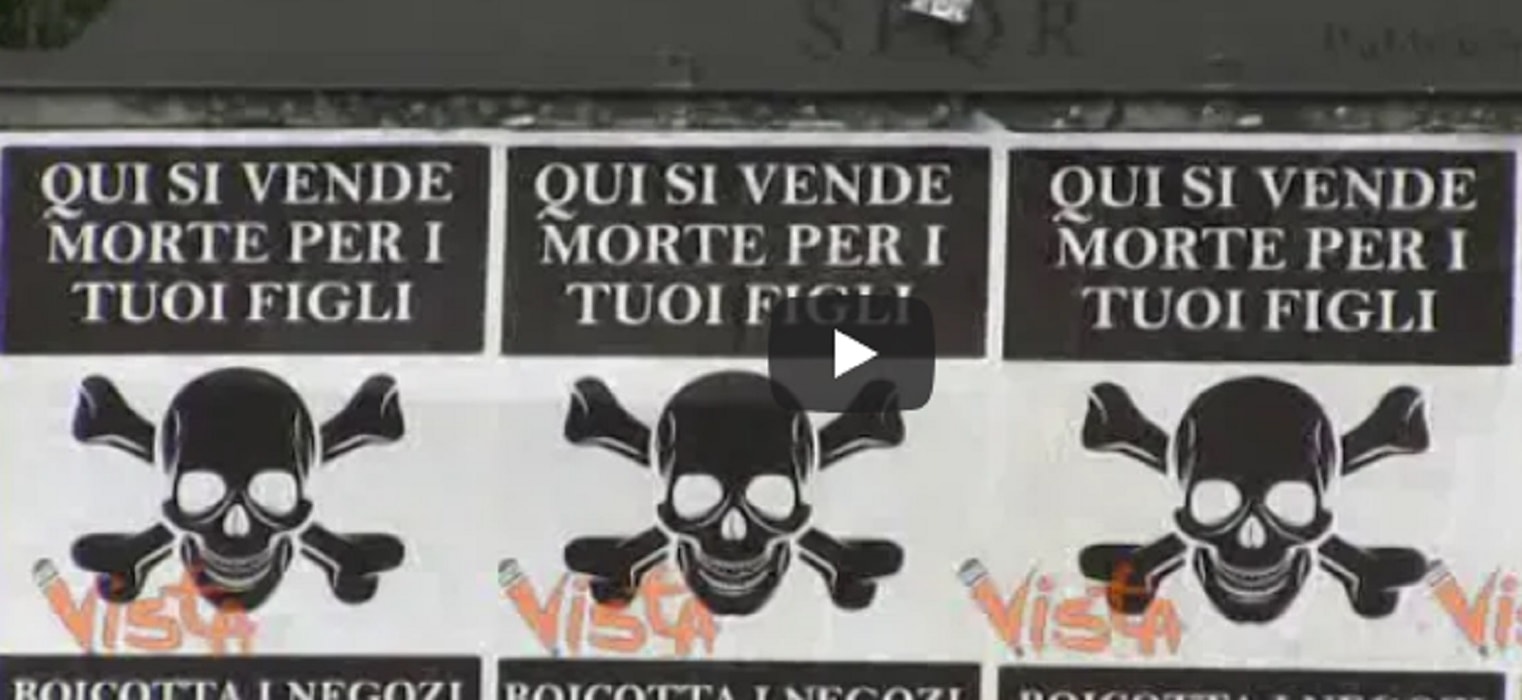 Roma, i manifesti col simbolo della morte