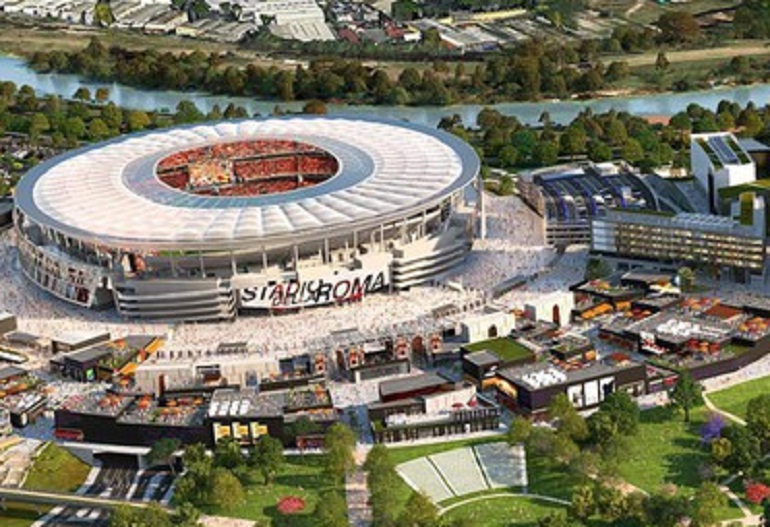 Stadio Roma, nove arresti per corruzione (foto Ansa)