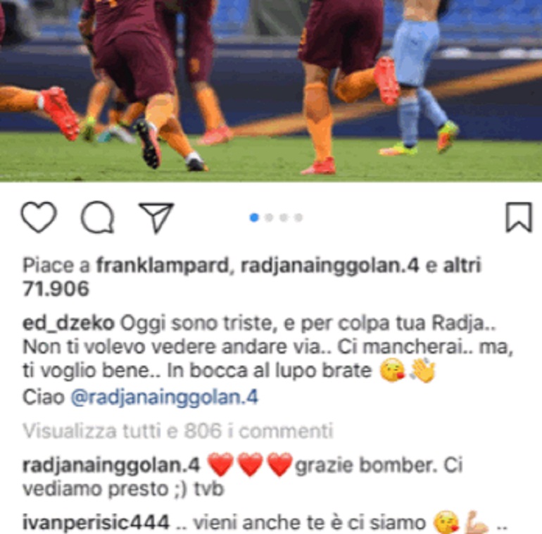 Calciomercato Inter, Perisic chiama Dzeko: "Vieni anche tu e ci siamo"