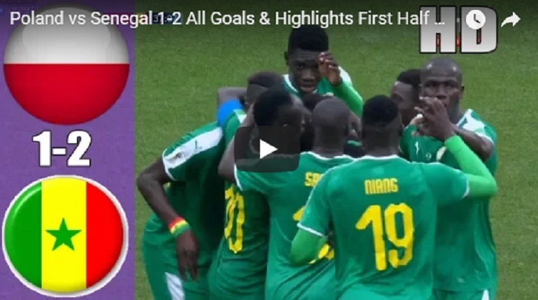 YOUTUBE Polonia-Senegal 1-2 (Cionek, Niang, Krychowiak) VIDEO-GOL-HIGHLIGHTS
