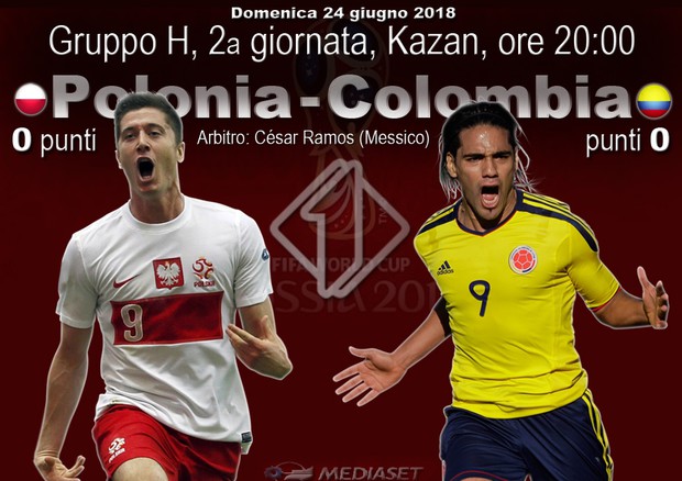 Polonia-Colombia 0-0, Lewandowski sfida James Rodriguez