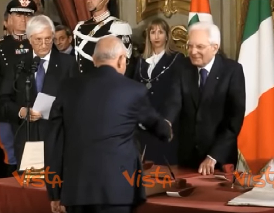 Paolo Savona giuramento