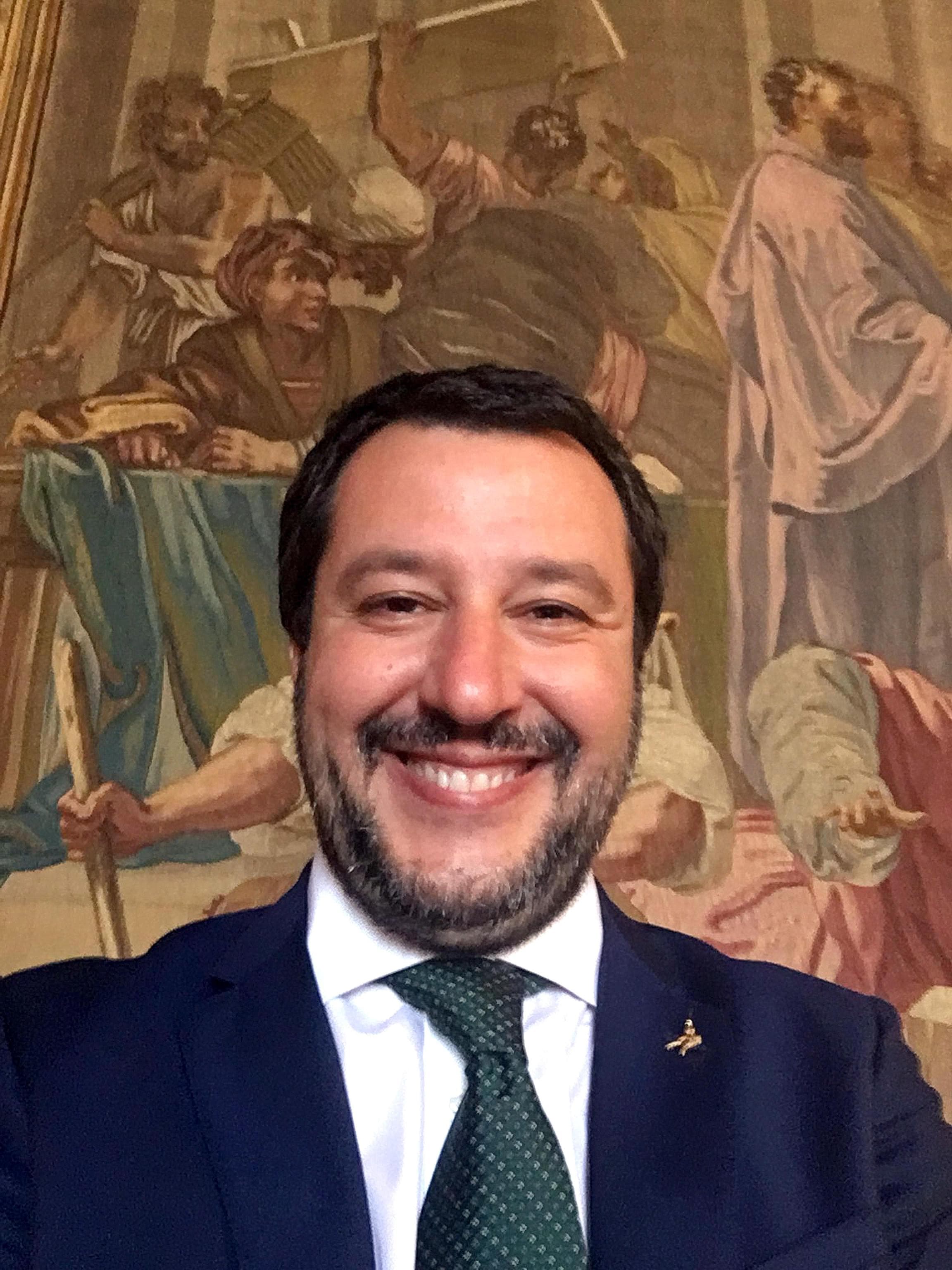 Matteo Salvini, selfie al Quirinale