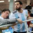 Tifoso dell'Argentina sputa al termine della partita