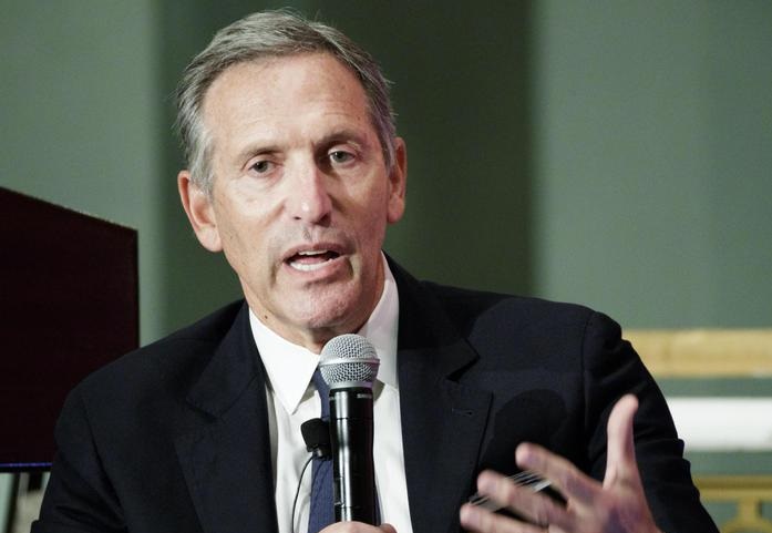 Howard Schultz, il presidente di Starbucks punta alla Casa Bianca (foto Ansa)