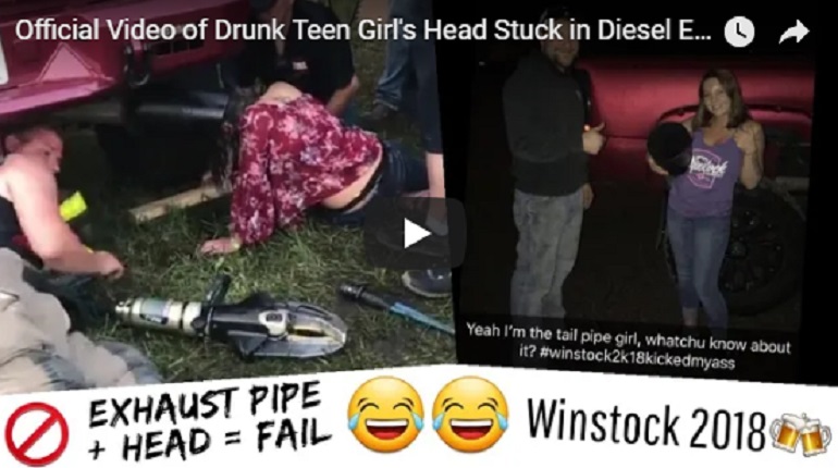 YOUTUBE Usa, resta incastrata 45 minuti con la testa nel tubo di scappamento