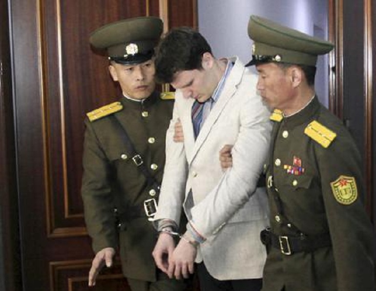 Corea del Nord, Otto Warmbier: secondo GQ lo studente americano non fu mai torturato (foto Ansa)