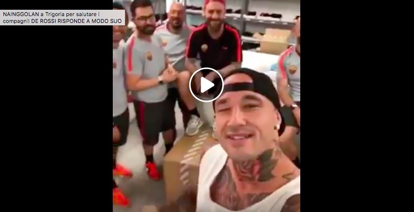 YOUTUBE De Rossi a Nainggolan: "In bocca al lupo un cazz..."