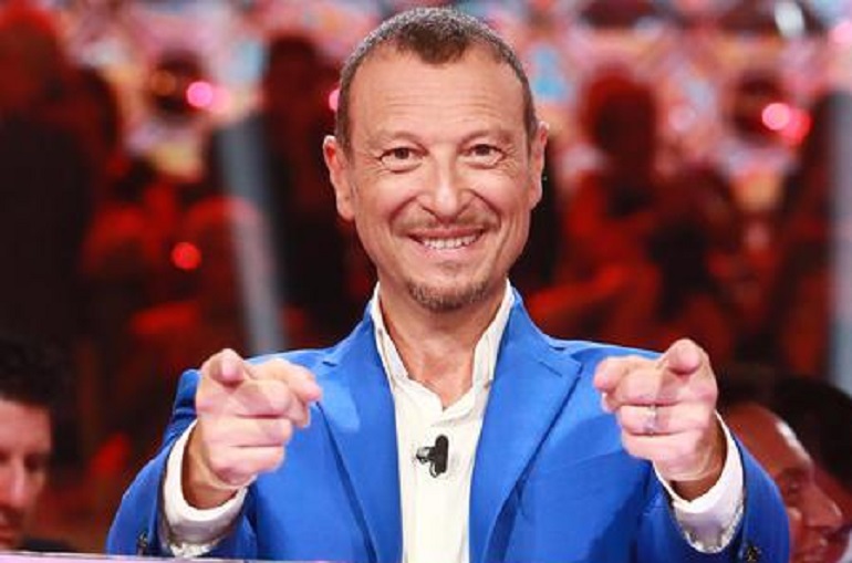 Amadeus e il periodo buio: "Mia moglie..." (foto Ansa)