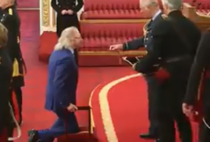 Barry Gibb cavaliere Principe Carlo