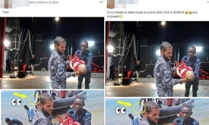 Migranti fake news: la foto falsa dei bambini morti