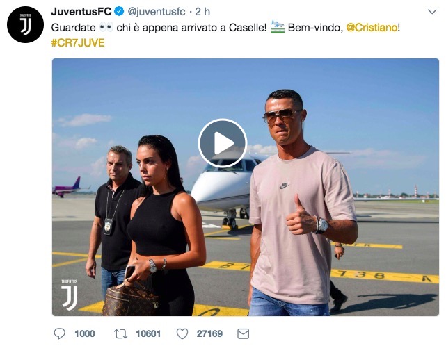 Cristiano Ronaldo ha stupito tutti, è arrivato a Torino con un giorno d'anticipo con Georgina Rodriguez