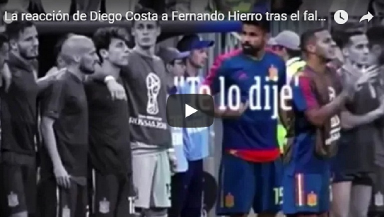 YOUTUBE Diego Costa se la prende con Hierro: "Te l'avevo detto di non far tirare il rigore a Koke"