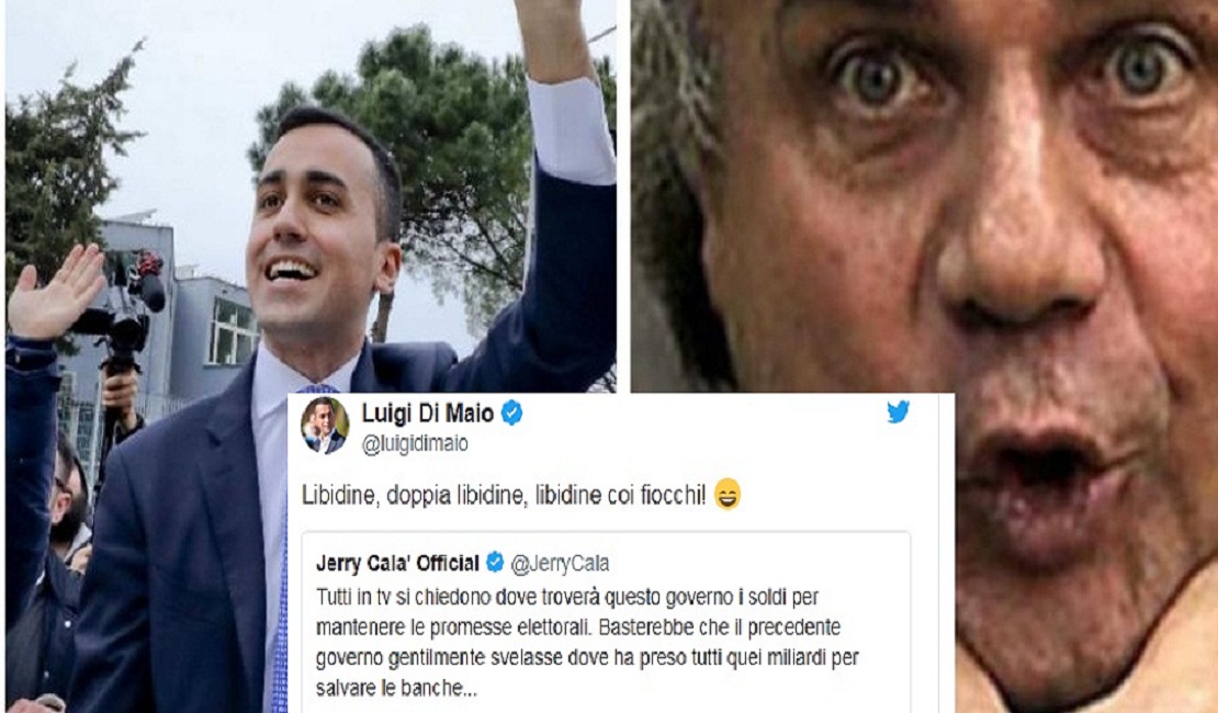 Jerry Calà apprezza il governo e Di Maio lo cita: "Libidine, doppia libidine, libidine coi fiocchi"
