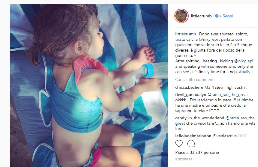 Elisabetta Canalis pubblica una foto della figlia e viene insultata su Instagram