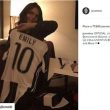 Emily Ratajkowski con la maglia della Roma1