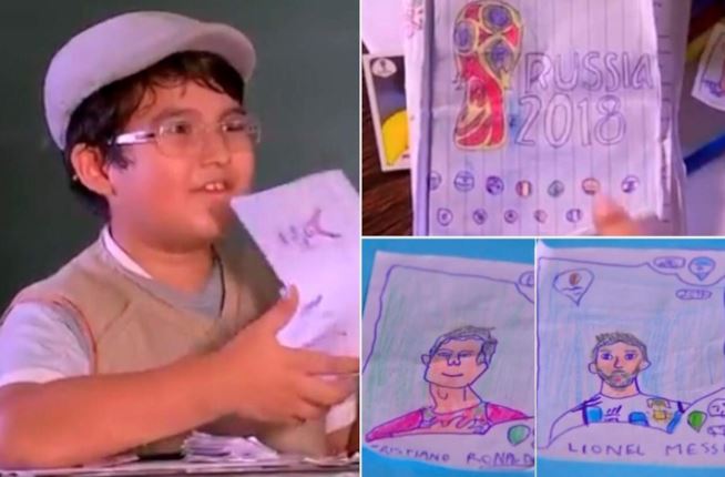 Mondiali 2018, disegna ad 8 anni album figurine che non può comprare2