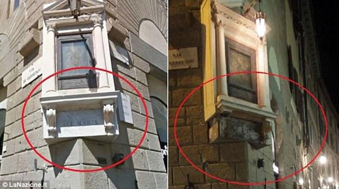 Firenze, studente del Galles in gita si aggrappa al Tabernacolo del Canto alla Paglia e lo fa crollare