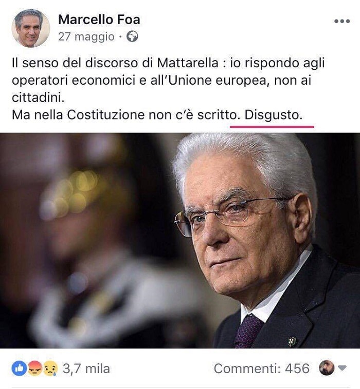 Marcello Foa su mattarella