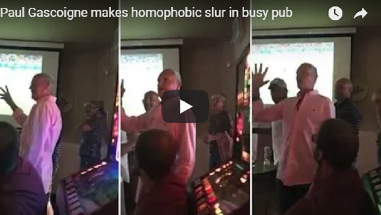 YOUTUBE Gascoigne al pub: "Ho la camicia rosa ma non sono gay". Le critiche dal Web per la battuta