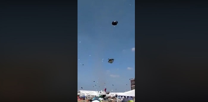 Germania vento fortissimo al campeggio