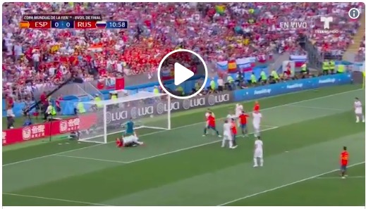 VIDEO Spagna-Russia, autogol con il tacco di Ignashevich. Sergio Ramos ha provato ad assegnarsi il gol