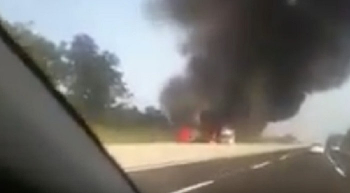 Autostrada A1: incidente tra tir tra Caianello e San Vittore, camionista muore carbonizzato