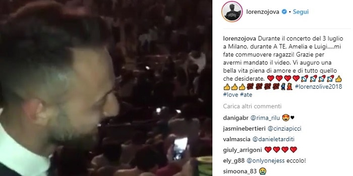 Concerto Jovanotti proposta matrimonio